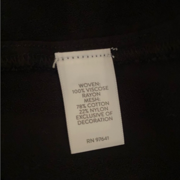 J.jill black textured appliqué Aline shape top size XL - Picture 12 of 13